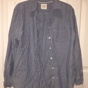 Button down chambray top